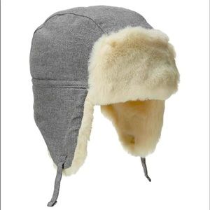BabyGap faux-fur flannel trapper hat